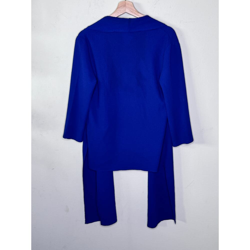 Travelers Collection by Chico's Navy Blue Crepe Hi Lo Cardigan Jacket Size 0 - Picture 5 of 5